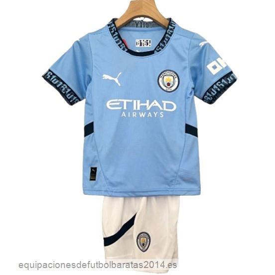 Nuevo 1ª Conjunto De Niños Manchester City 24/25 Azul Baratas